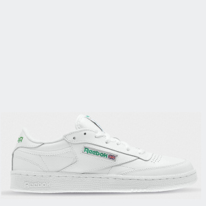 Кеды Reebok Club C 85 AR0456 41 (8.5) 26.5 см White/Green (4056561016697) ТОП в Ровно