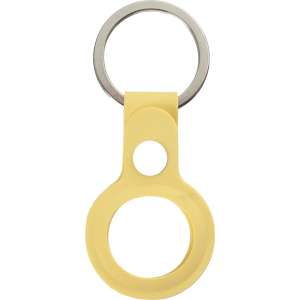 Чохол-брелок ArmorStandart Silicone Ring with Button для Apple AirTag Yellow ТОП в Рівному