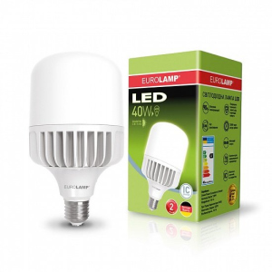 Високопотужна світлодіодна лампа EUROLAMP 40W E27 6500K 220V (LED-HP-40276)