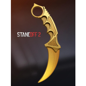 Деревянный нож из Стендофф 2 Керамбит Голд Игрушечный нож из дерева StandOff 2 Karambit Gold 11101 ТОП в Ровно