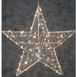 Звезда декоративная Luca Lighting диаметр 58 см 120 led Серебристая (8718861660845)