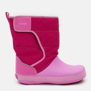 Чоботи Crocs Kids Lodge Point Snow Boot K 204660-6LR-J4 36-37 Рожеві (191448212930_9001046483506) в Рівному