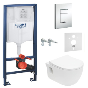 Інсталяція GROHE Rapid SL 38772001 + унітаз VOLLE Altea Rimless 13-64-267 + сидіння Slim Soft Close +37131000 ТОП в Рівному