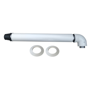 Димохід коаксиальный Coaxial Flue kit 60/100 750 мм, с коленом 71.MT7.00.02 ARISTON (000016319) лучшая модель в Ровно