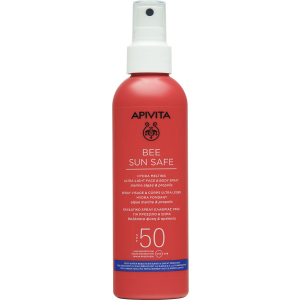 Солнцезащитный спрей для лица и тела Apivita Bee Sun Safe SPF50 200 мл (5201279080228) ТОП в Ровно