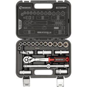 хорошая модель Набор инструментов Intertool STORM 1/2" Сr-V, 20 предметов (ET-8020)