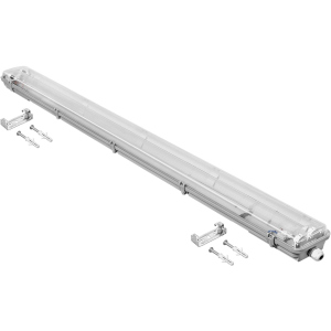 Лінійний світильник DELUX PC7 LED SLIM IP65 G13 під LED лампи 2х1200 мм (90017901) краща модель в Рівному