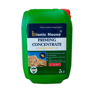 >Priming Concentrate 1:9 Невимивний антисептик для дерев'яних кроквяних систем Bionic-House 5л Коричневий ТОП в Рівному