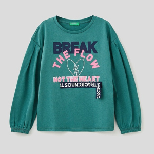 Футболка з довгими рукавами United Colors of Benetton 3096C15CN.G-1N0 130 см M (8300898002974) ТОП в Рівному