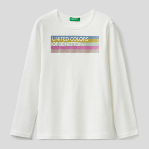 хороша модель Футболка з довгими рукавами United Colors of Benetton 3I9WC15BM.G-074 150 см XL (8300895630934)