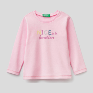 Футболка з довгими рукавами United Colors of Benetton 3I9WC15BX.P-09H 90 см (8033379810804) ТОП в Рівному