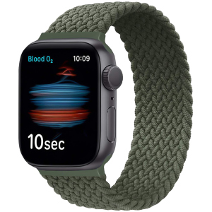 Ремінець Promate Fusion-44L для Apple Watch 42-44 мм 1/2/3/4/5/6/SE Green (fusion-44l.green) краща модель в Рівному