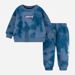 Спортивний костюм дитячий Levi's Lvb Knit Crew Jogger Set 6ED608-B3Q 92 см Синій (3665115442281) ТОП в Рівному