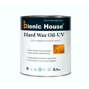 Олія для підлоги з твердим воском та УФ-фільтром HardWax Oil UV 2,8л Безбарвний в Рівному