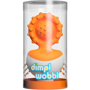 Прорізувач-неваляшка Fat Brain Toys dimpl wobl помаранчевий (F2172ML) (811802024442) краща модель в Рівному