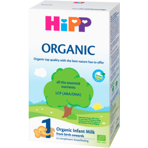 Упаковка органической детской сухой молочной смеси HiPP Organic 1 начальная 5 пачек по 300 г (9062300433637)(9062300439226) ТОП в Ровно