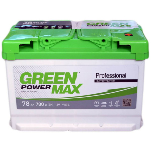 Автомобільний акумулятор Green Power MAX 78 Ah (-/+) Euro (780EN) (22372) ТОП в Рівному