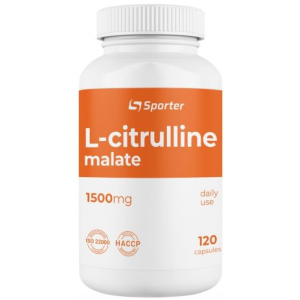 Аминокислота Sporter L-Citrulline malate 1500 мг 120 капсулы (4820249720257) в Ровно