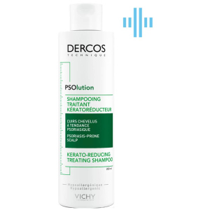 Кератолітичний шампунь Vichy Dercos PSOlution Kerato-Reducing Treating Shampoo для шкіри голови з проявами лущення та свербіння 200 мл (3337875787222) в Рівному