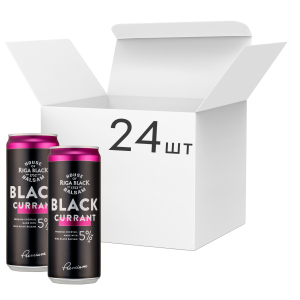 Упаковка слабоалкогольного напою Riga Black Balsam Currant Cocktail 5% 0.33 л x 24 шт (4750012000845) в Рівному