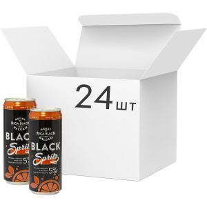 Упаковка слабоалкогольного напою Riga Black Balsam Spritz Cocktail 5% 0.33 л x 24 шт (4750021009853) ТОП в Рівному