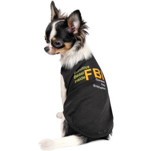 хороша модель Борцовка для собак Pet Fashion "FBI" XS-2 Чорна (4823082420216)