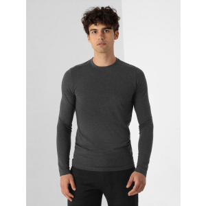 Чоловічий лонгслів 4F NOSH4-TSML350-23M 3XL Dark Grey Melange (5903609653941)