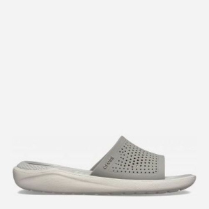 Шльопанці Crocs Jibbitz LiteRide Slide 205183-06J-M8 41-42 25.5 см Smoke/Pearl White (191448287815)