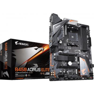 Материнська плата GIGABYTE B450 AORUS ELITE краща модель в Рівному