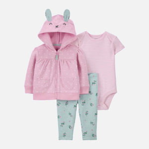 Комплект (боди + толстовка + лосины) Carters 1J955310 62 см 650 P Pink (194133778544) лучшая модель в Ровно