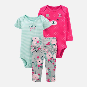 Комплект (боди 2 шт + леггинсы) Carters 1J996910 92 см 998 ASST Assorted-ST (194133787959) лучшая модель в Ровно