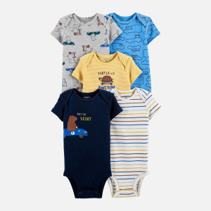 Боди-футболка Carters 1J981810 68 см 5 шт 998 ASST Assorted-ST (194133788130)