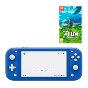 Набір Консоль Nintendo Switch Lite Blue 32GB Нове + Гра The Legend of Zelda Breath of The Wild Озвучка Nintendo Switch Нове краща модель в Рівному