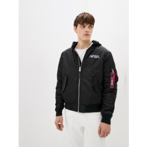 хороша модель Куртка Airboss MA-1 Hooded NASA 4XL Black (707568225967_A)