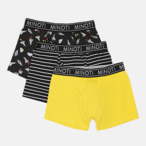 Трусики-шорти Minoti 7B BRIEF 3 35098JNR 104-110 см 3 шт Чорні (5059030615727) краща модель в Рівному