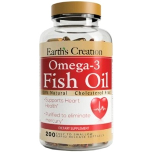 Жирні кислоти Earths Creation Omega 3-1000 мг (Cholesterol Free) 200 капсул (608786021525) ТОП в Рівному