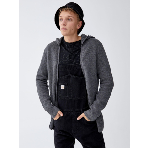 Кардиган Pull & Bear XAZ217038URTG M Сірий (DD8000004572628) ТОП в Рівному