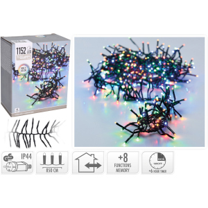 Гірлянда Christmas Decoration 1152 LED ламп різнокольорова 11.4 м (AX9502440) в Рівному