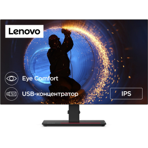 Монітор 27" Lenovo ThinkVision P27q-20 (61EAGAT6UA) USB Type-C 65W / 8-bit / sRGB 99% ТОП в Рівному