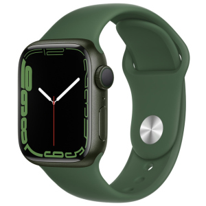 Смарт-годинник Apple Watch Series 7 GPS 41mm Green Aluminium Case with Green Sport Band (MKN03UL/A) краща модель в Рівному