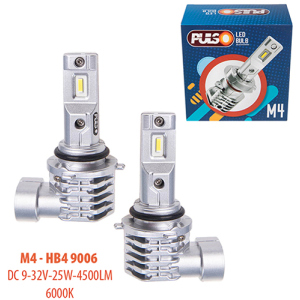 Автолампи Pulso M4-HB4 9006/LED-chips CREE/9-32v/2x25w/4500Lm/6000K (M4-HB4 9006) краща модель в Рівному