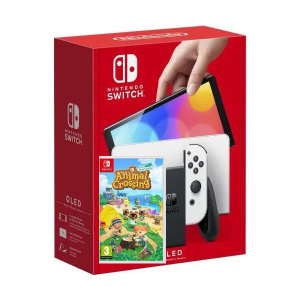 Nintendo Switch (OLED model) White + Гра Animal Crossing: New Horizons (російська версія) ТОП в Рівному