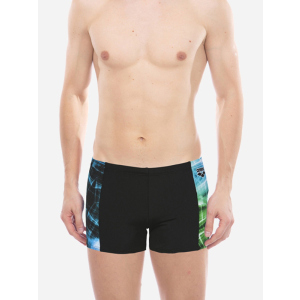 хороша модель Плавки Arena M Cyber ​​Short 001786-582 XS Black/Sea Blue (3468336113226)