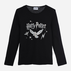 Футболка з довгими рукавами Disney Harry Potter HU1247 140 см Чорна (3609085105456) краща модель в Рівному