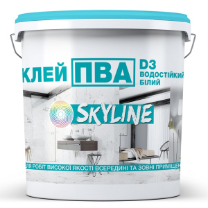 ПВА Клей прочный универсальный водостойкий D3 SkyLine 10 кг ТОП в Ровно