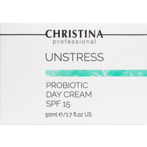 Дневной крем Christina Unstress ProBiotic Day Cream SPF 15 с пробиотическим действием 50 мл (7290100366370)