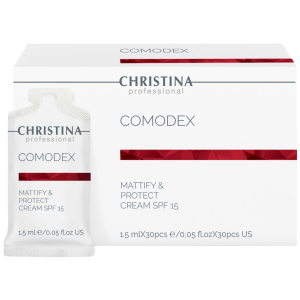 Матирующий защитный крем Christina Comodex Mattify & Protect Cream SPF 15 sachets kit 30 саше х 1.5 мл (7290100368275) в Ровно