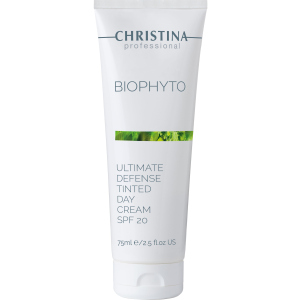 Денний крем Christina Абсолютний захист Bio Phyto Ultimate Defense Tinted Day Cream SPF 20 з тоном 75 мл (7290100365878) рейтинг