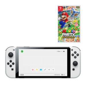 Набір Консоль Nintendo Switch OLED Model HEG-001 64GB White Новий + Гра Mario Party Superstars в Рівному