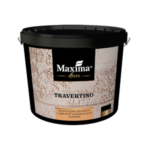 Штукатурка фасадная с эффектом натурального камня Travertino Maxima Decor - 15 кг (45658) ТОП в Ровно